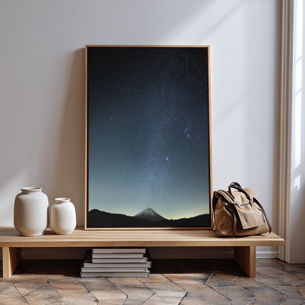 Canvas print - Meteor night in guest room