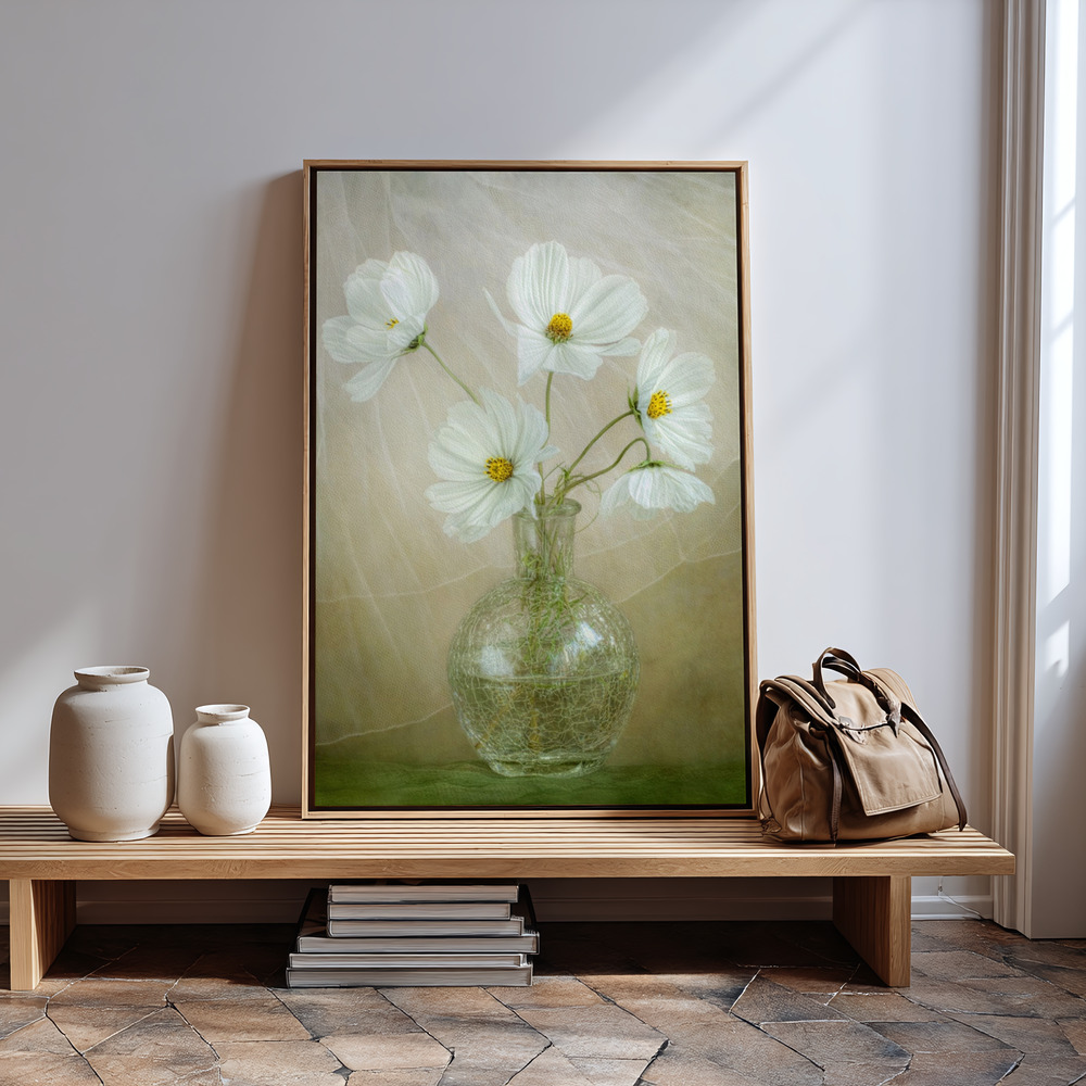 Canvas schilderi - Cosmos breeze bij de ingang