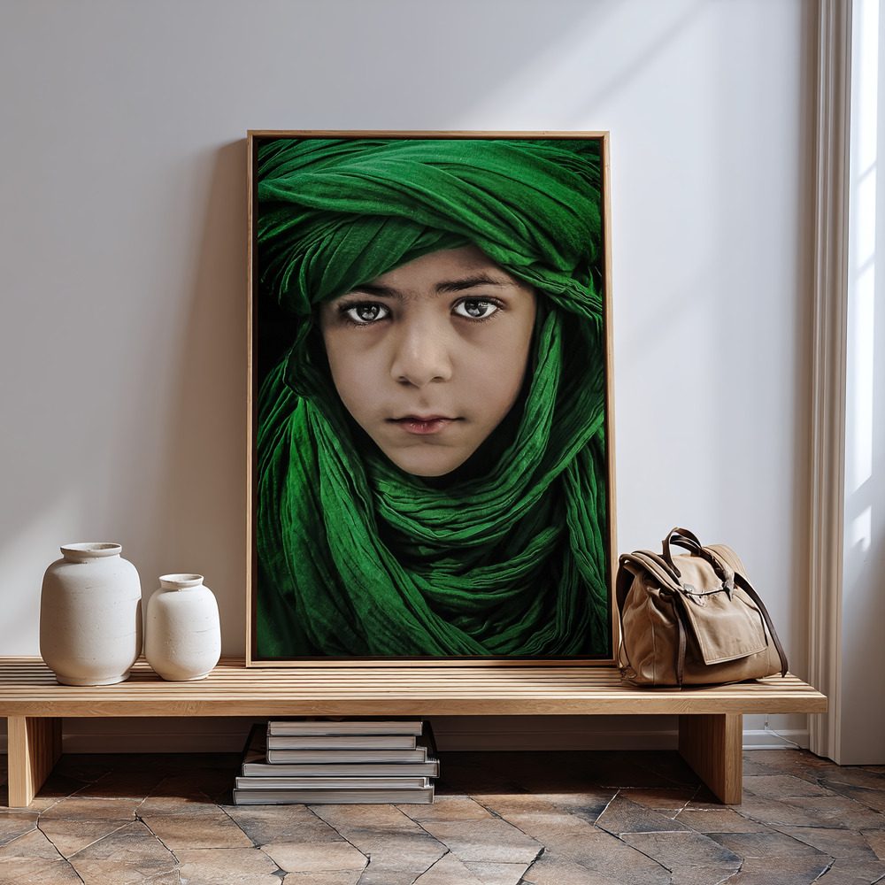Toile - Green Boy à l'entrée