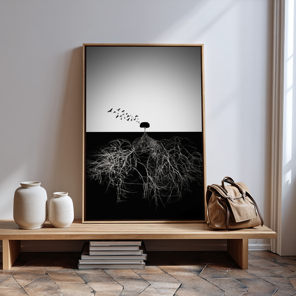 Canvas print - Do not judge according to appearance in guest room