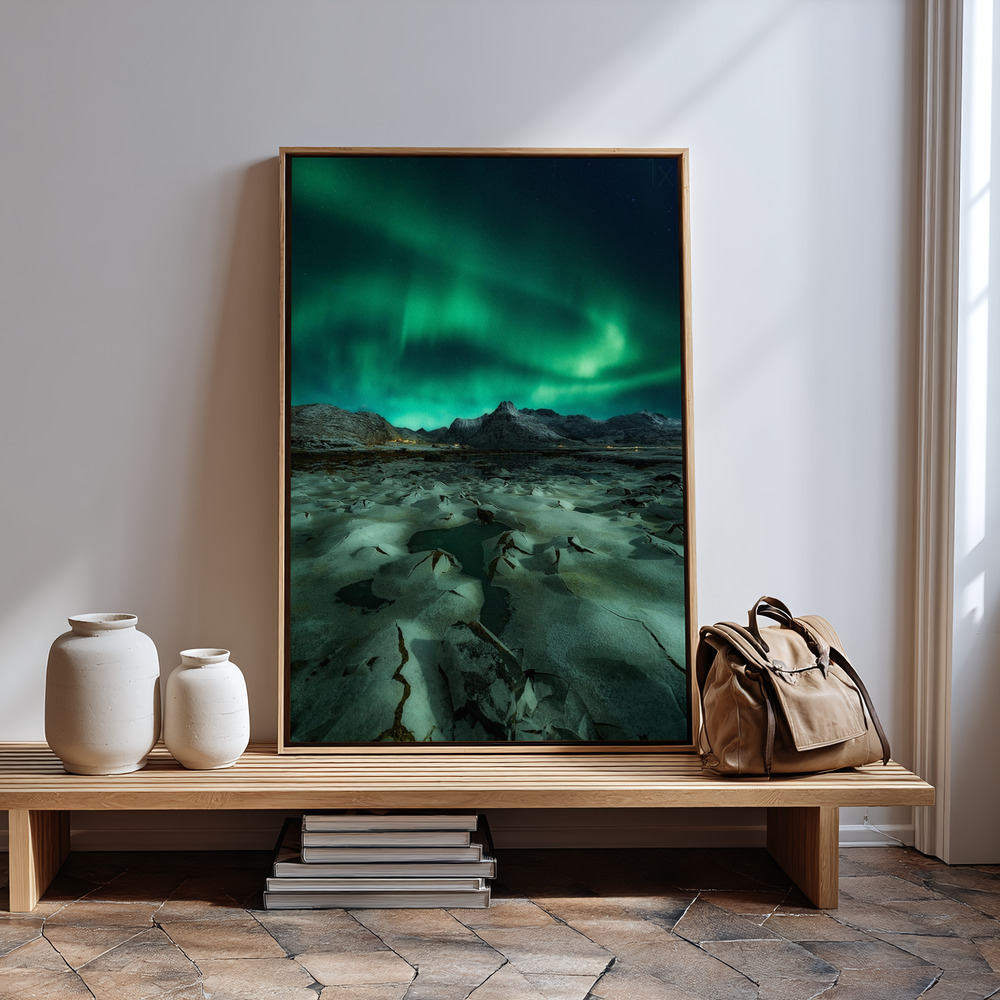 Canvas taulu - Ice Cracking sisäänkäynnin luona