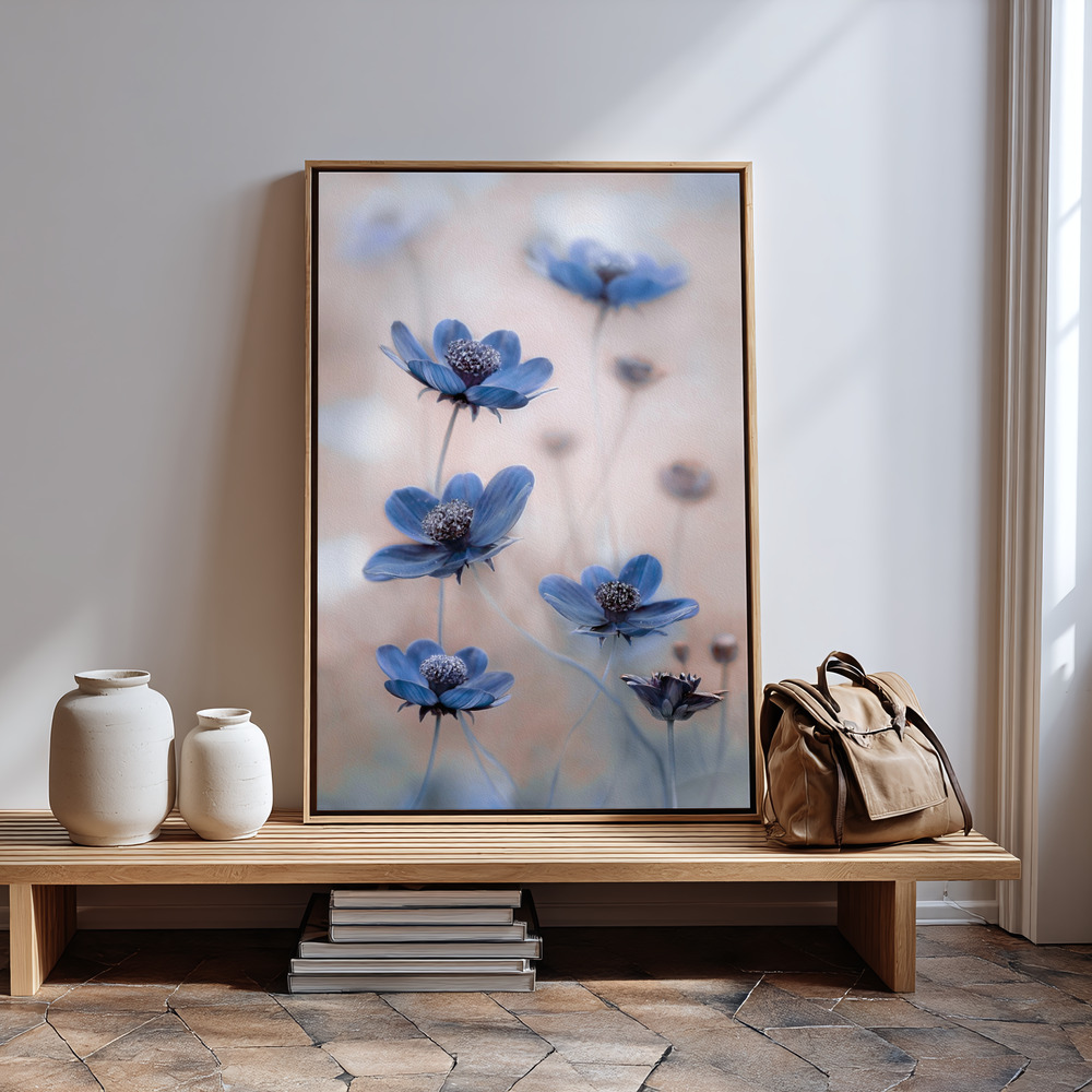 Toile - Cosmos blue à l'entrée
