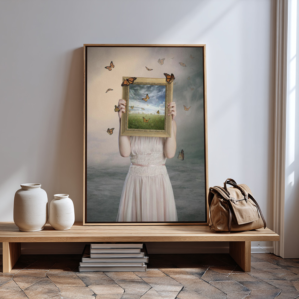 Canvas print - Set them free in guest room
