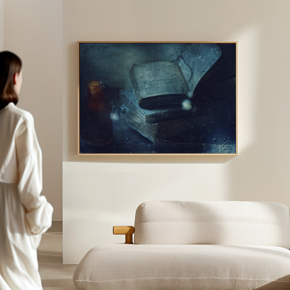 Canvas print - Moonlight shadows in the hall