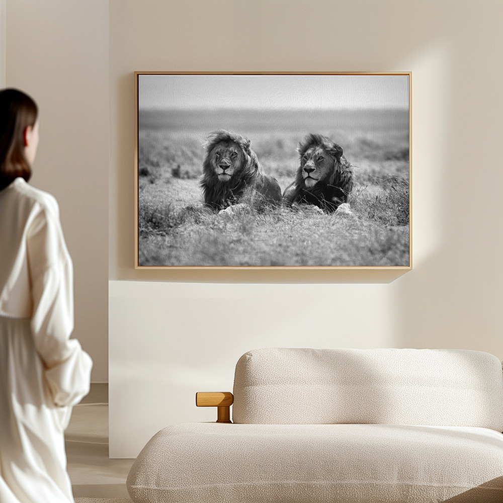 Canvas print - Two kings in the hall