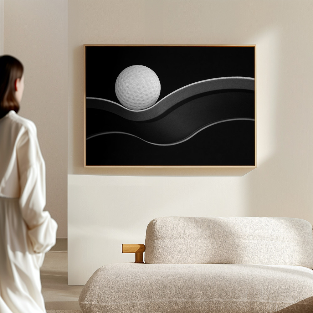 Canvas schilderi - Craters and Curves in de hal