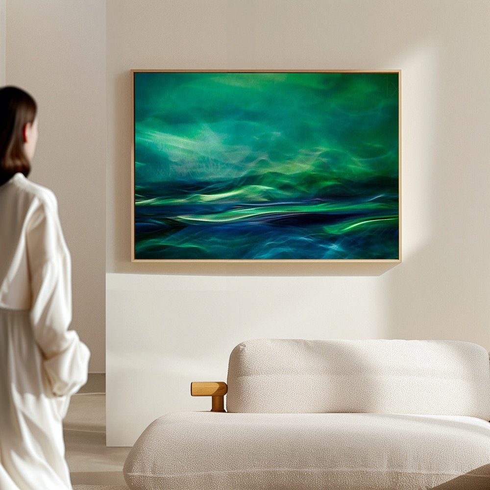 Canvas print - Northern lights in the hall