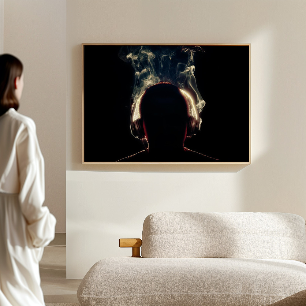 Canvas print - At maximum volume in the hall