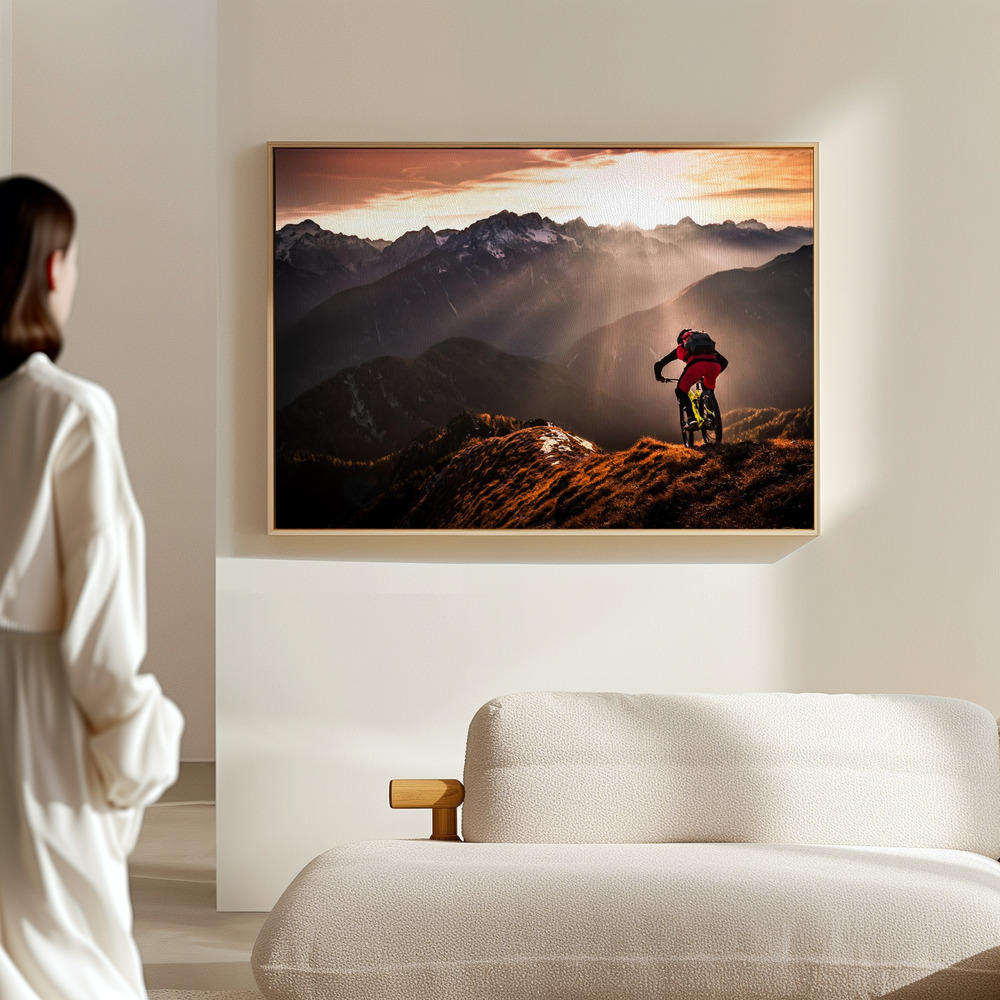 Canvas schilderi - Just ride ... in de hal
