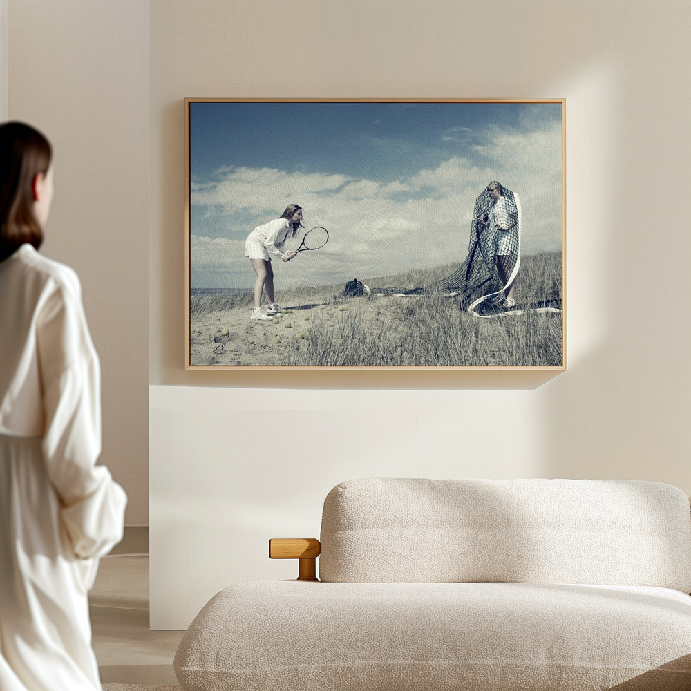 Canvas print - -Game, set and match- in the hall
