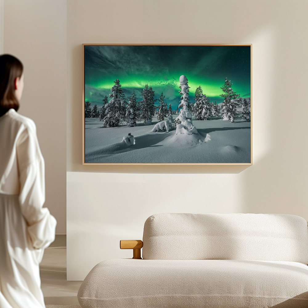 Canvas print -  polar night in the hall