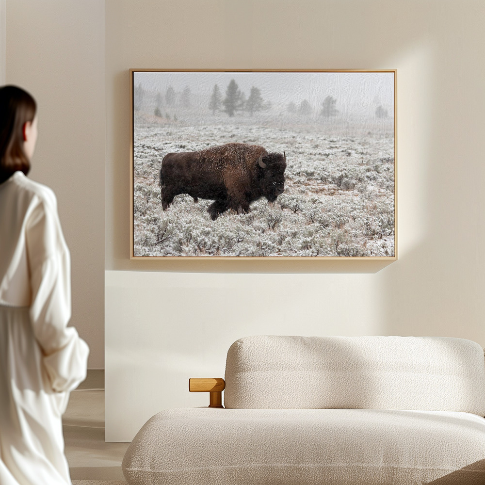 Canvas print - Late Fall Yellowstone in the hall