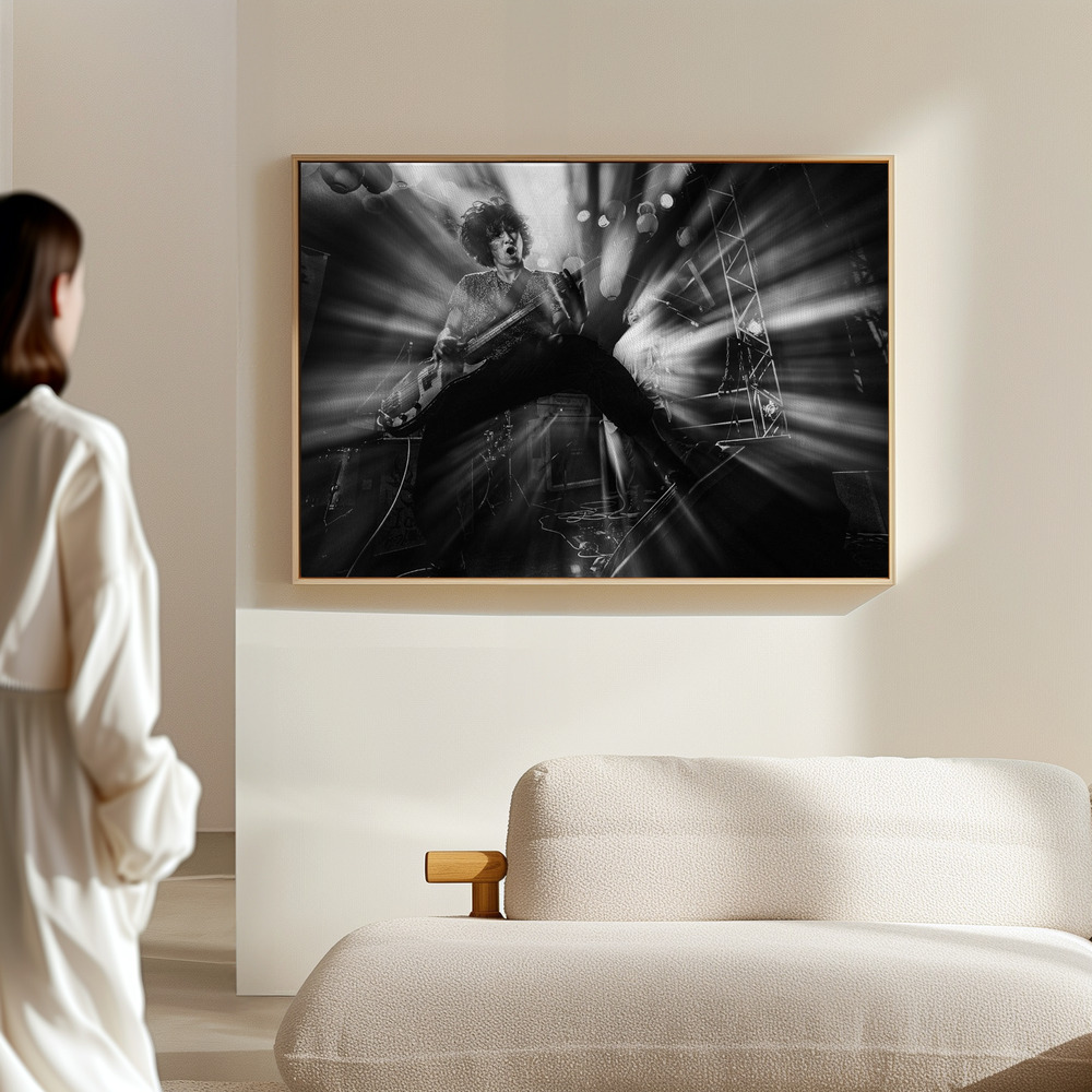 Canvas schilderi - Rhythmic Fury in de hal