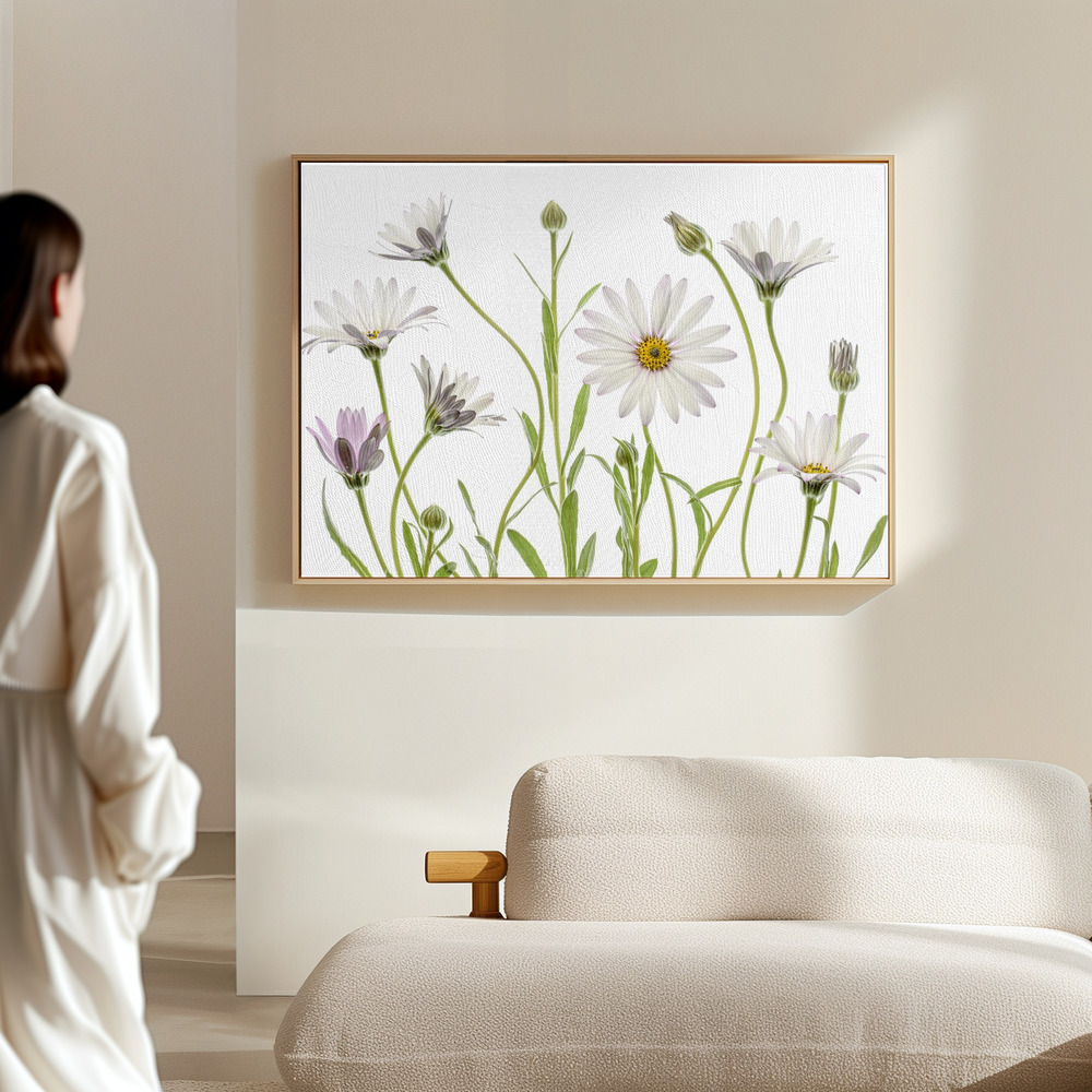 Canvas print - Cape Daisies in the hall