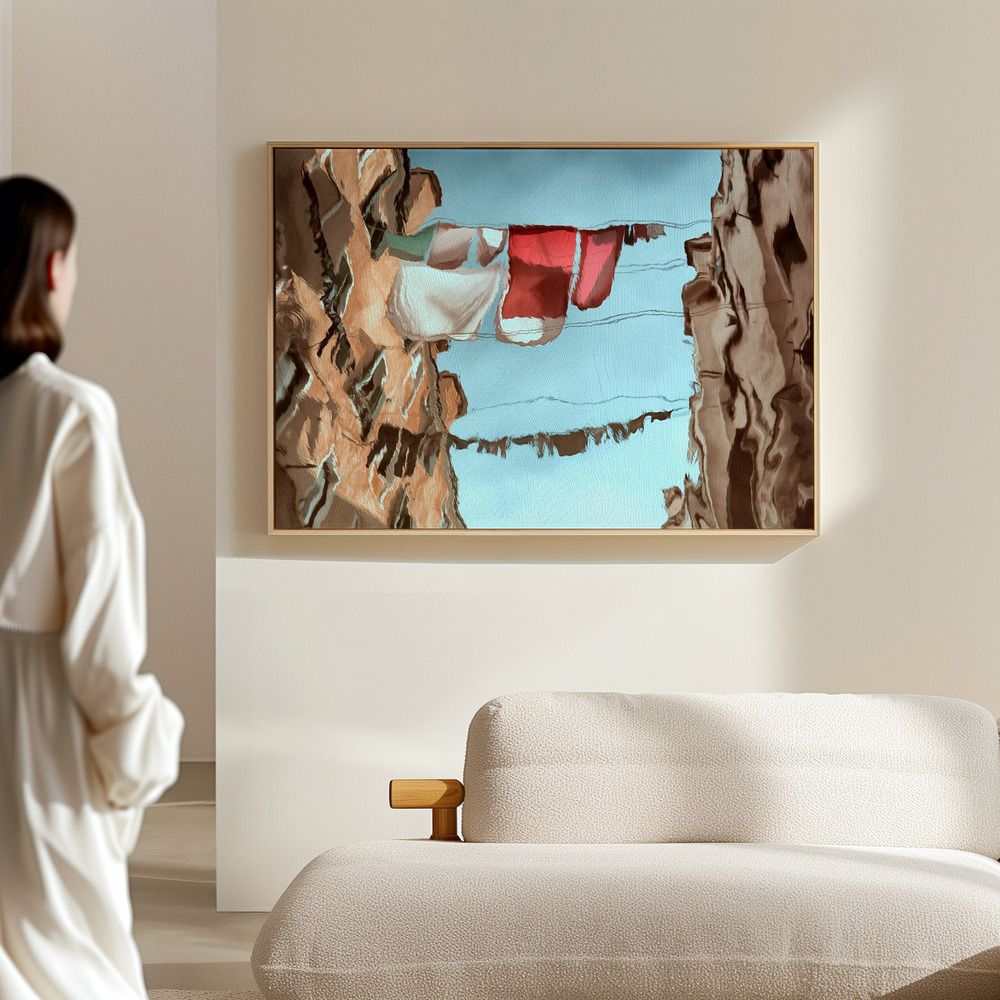 Canvas print - City mirror in the hall