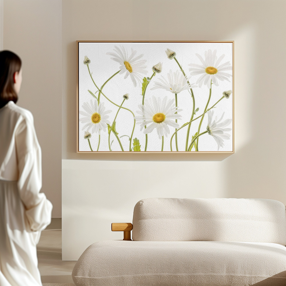 Canvas print - Ox eye Daisies in the hall