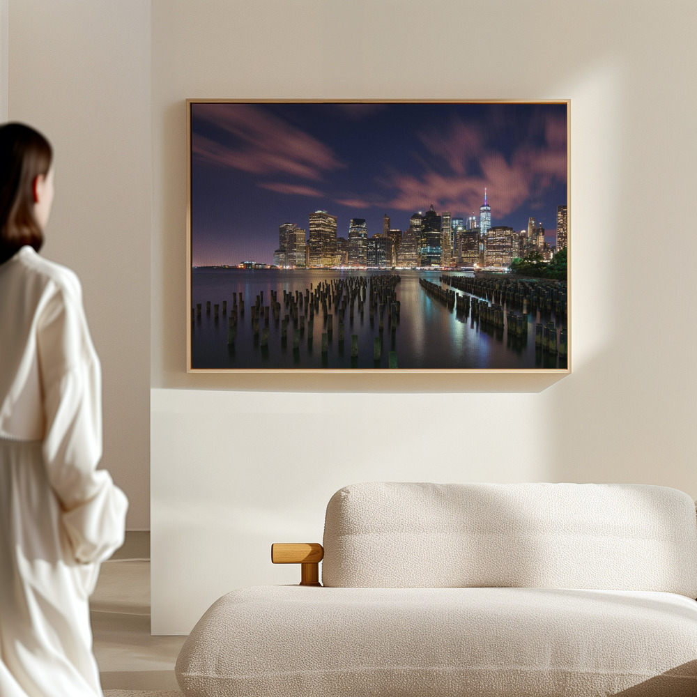 Toile - New York City at Night dans le hall