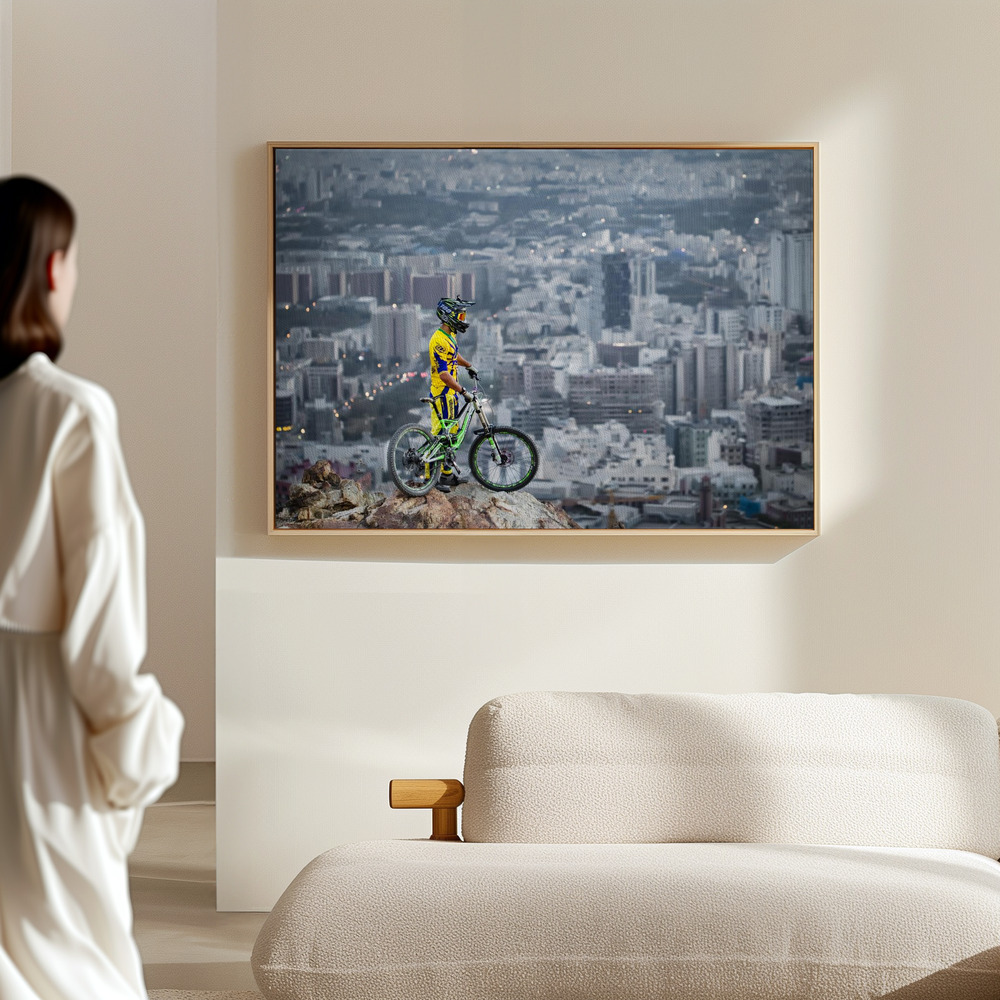 Canvas print - Downhill in the hall