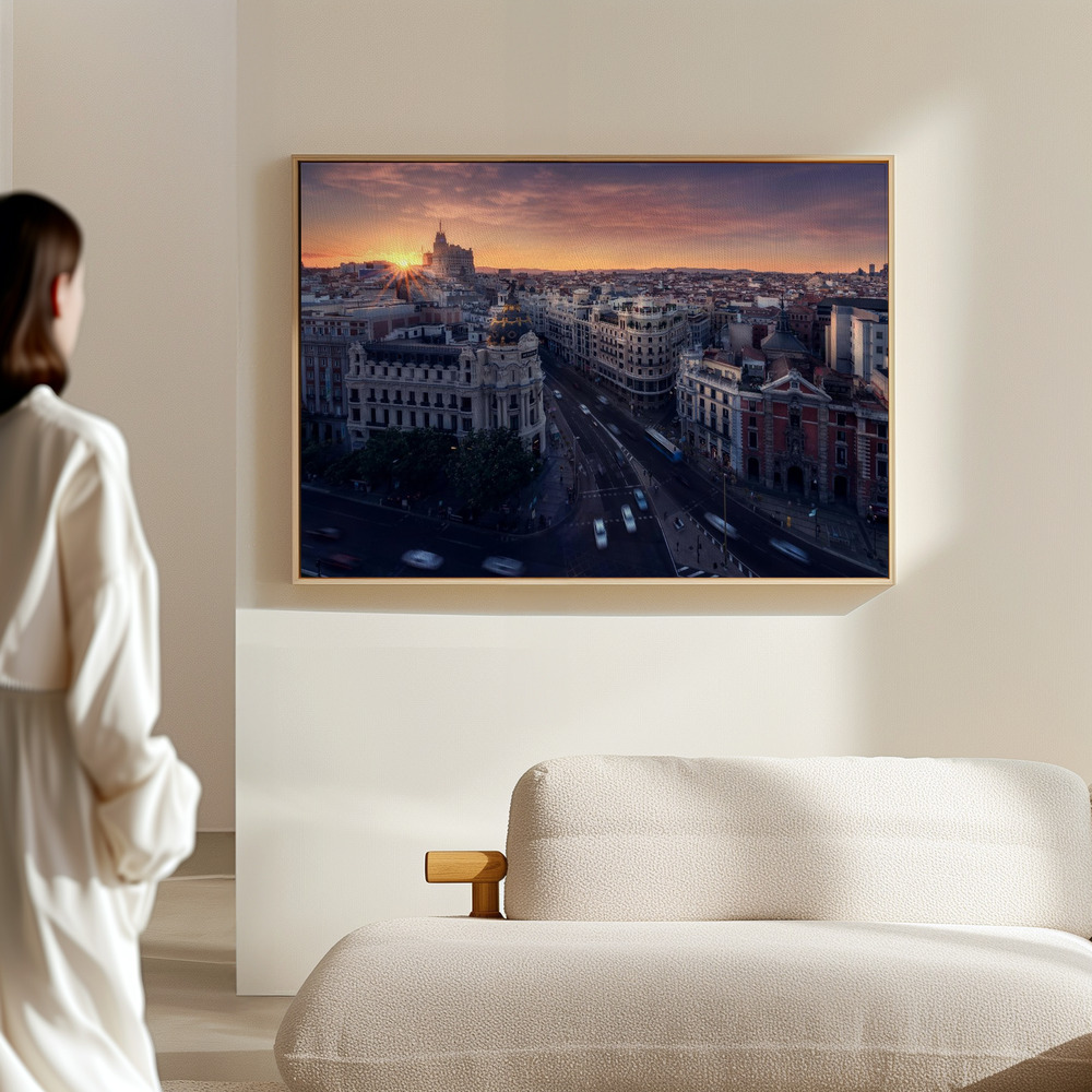 Canvas print - Madrid city in the hall