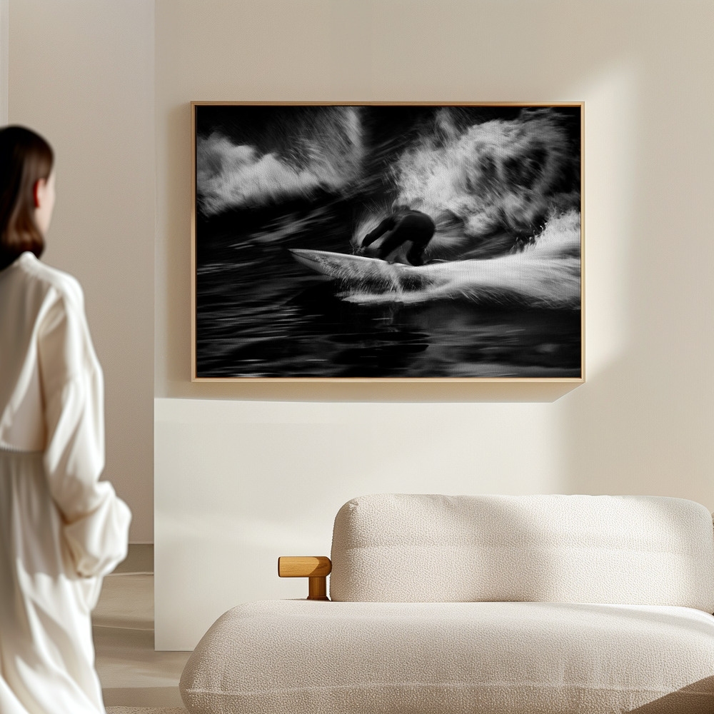 Canvas schilderi - Surf 10 in de hal