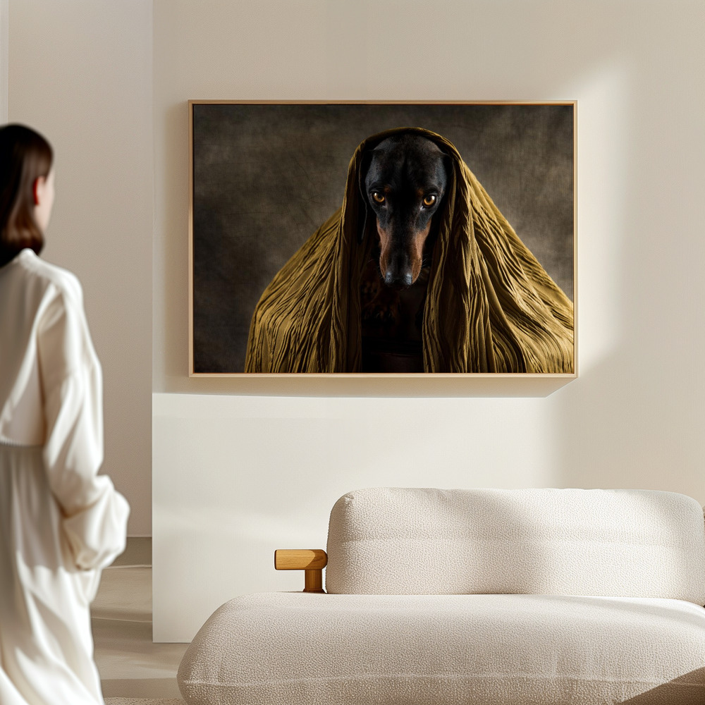 Canvas print - Golden Eyes in the hall
