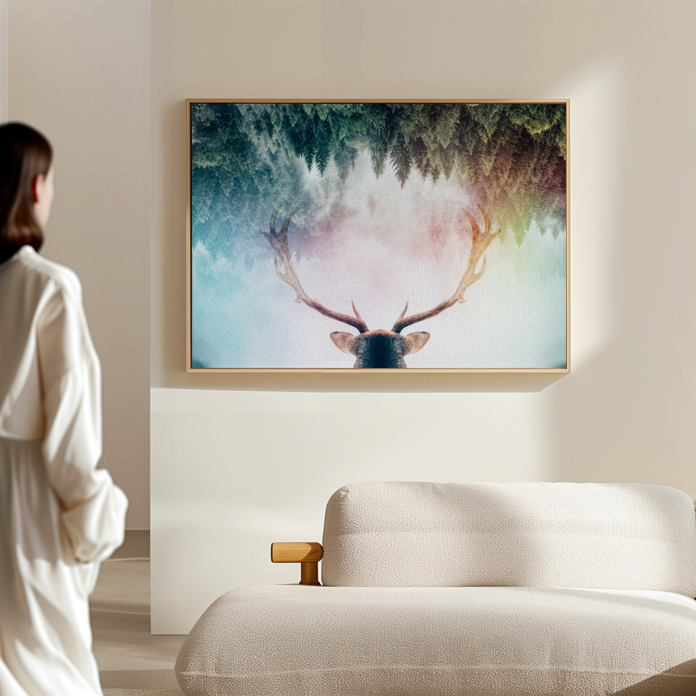 Canvas print - Antler in the hall