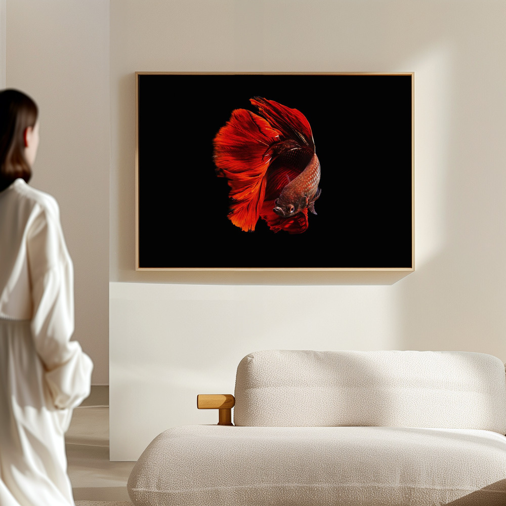Canvas print - The Red in the hall