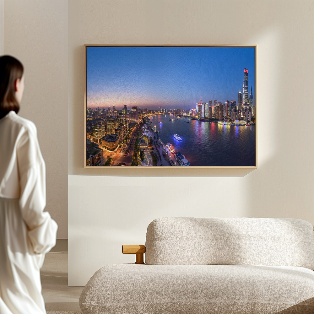 Canvas print - The Blue Hour in Shanghai in the hall
