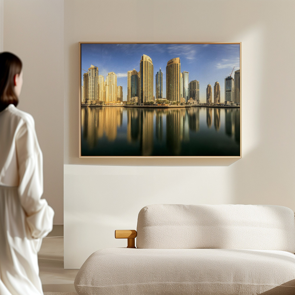 Canvas print - Panoramic Dubai Marina in the hall