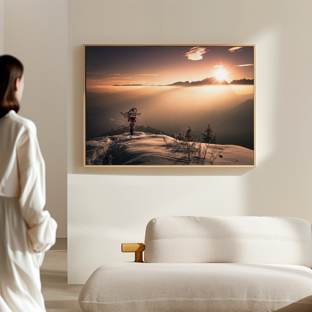 Canvas print - Greeting to the Sun in the hall