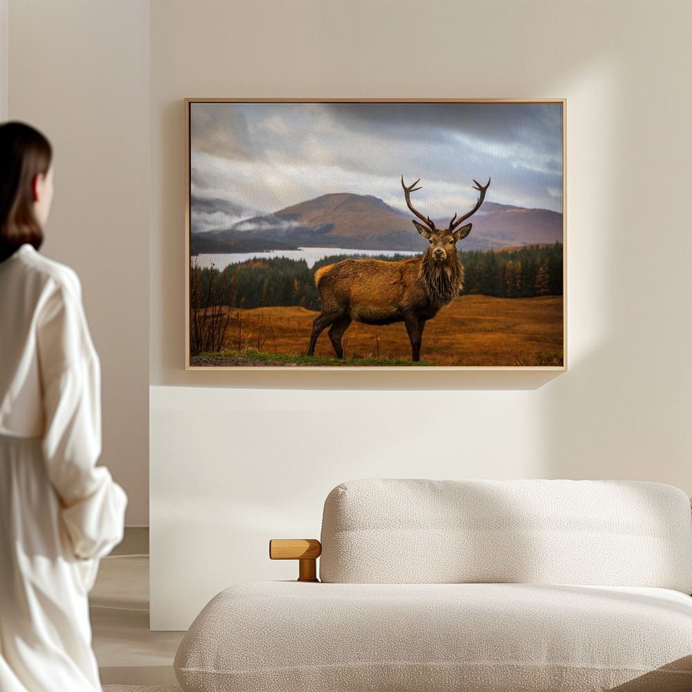 Toile - Scottish Stag dans le hall
