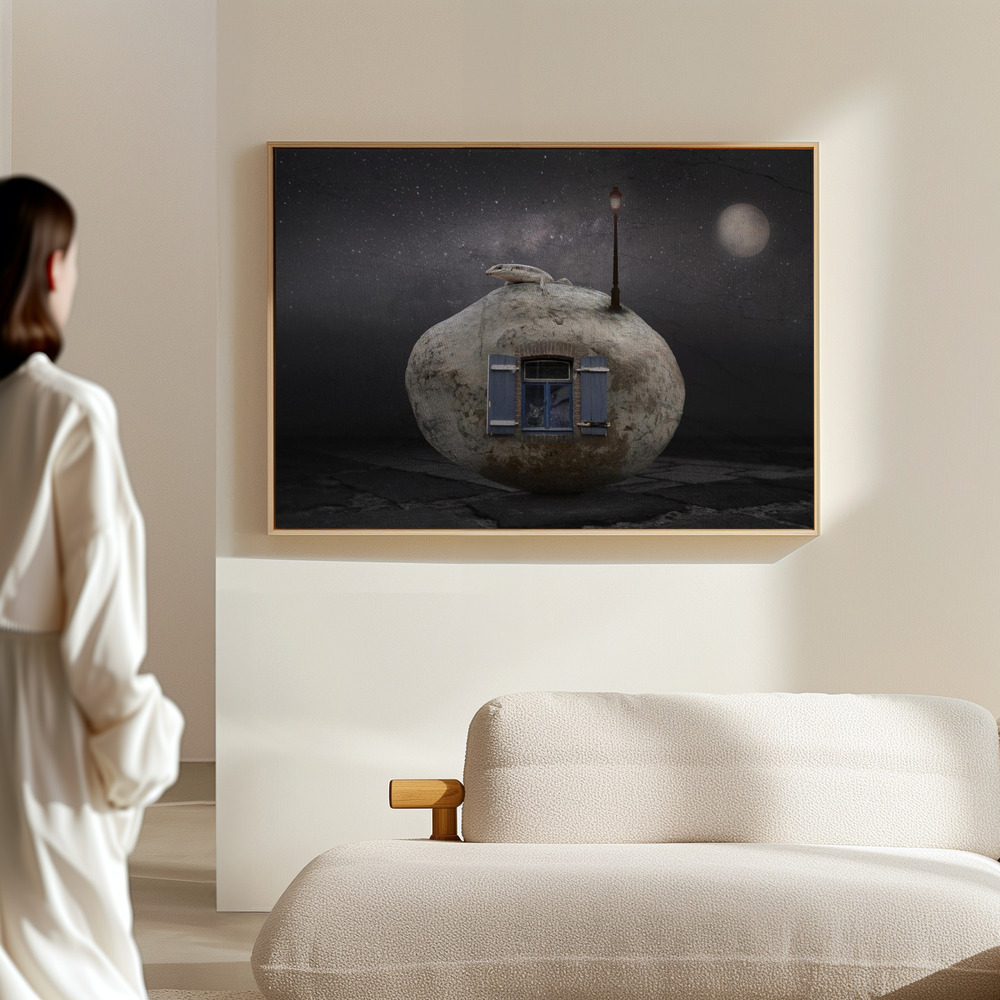 Canvas print - Stone house in the hall