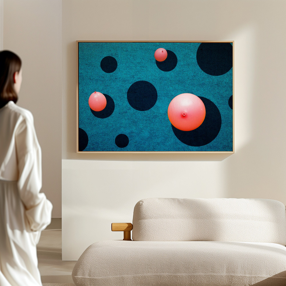 Toile - Three balloons dans le hall