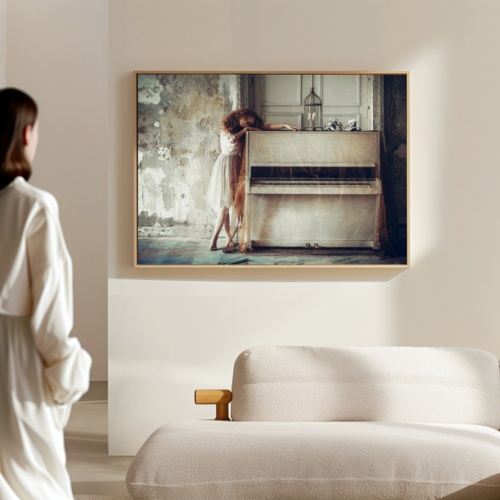 Toile - It is both a blessing And a curse To feel everything So very deeply... dans le hall