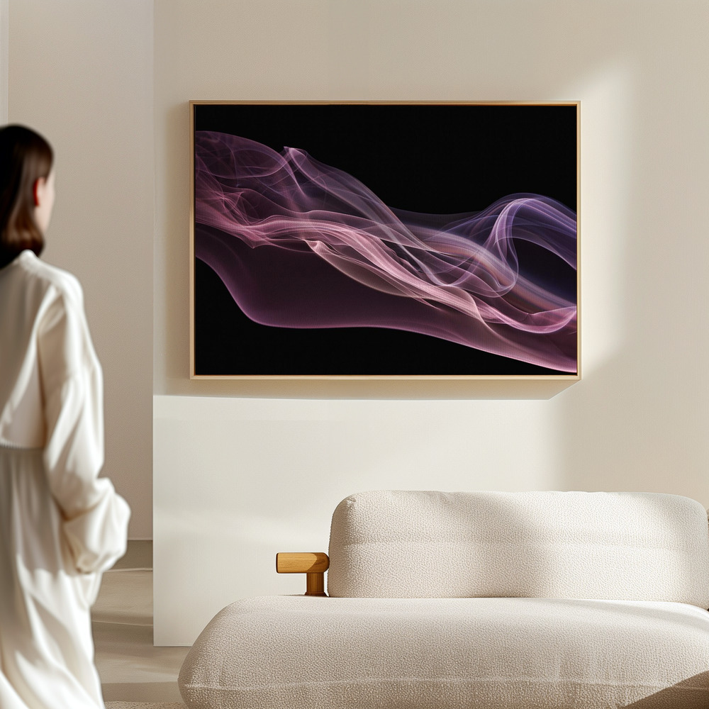 Canvas taulu - Floating purple in pink salissa