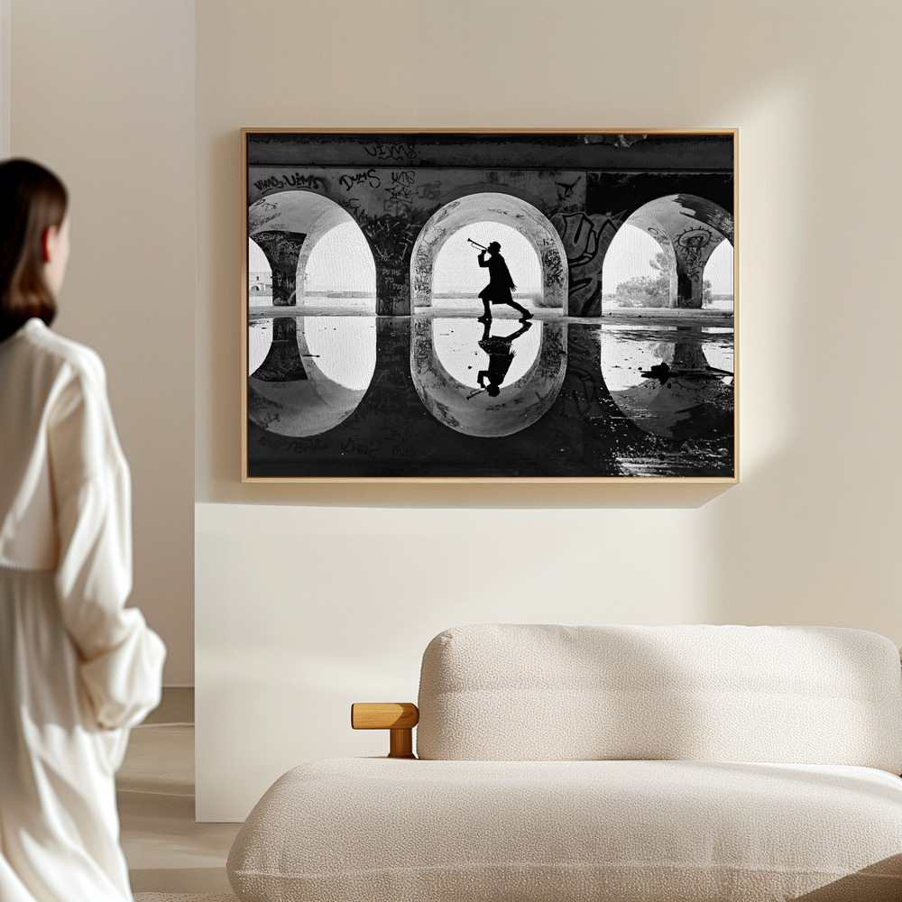 Canvas print - The human voice is the organ of the soul in the hall