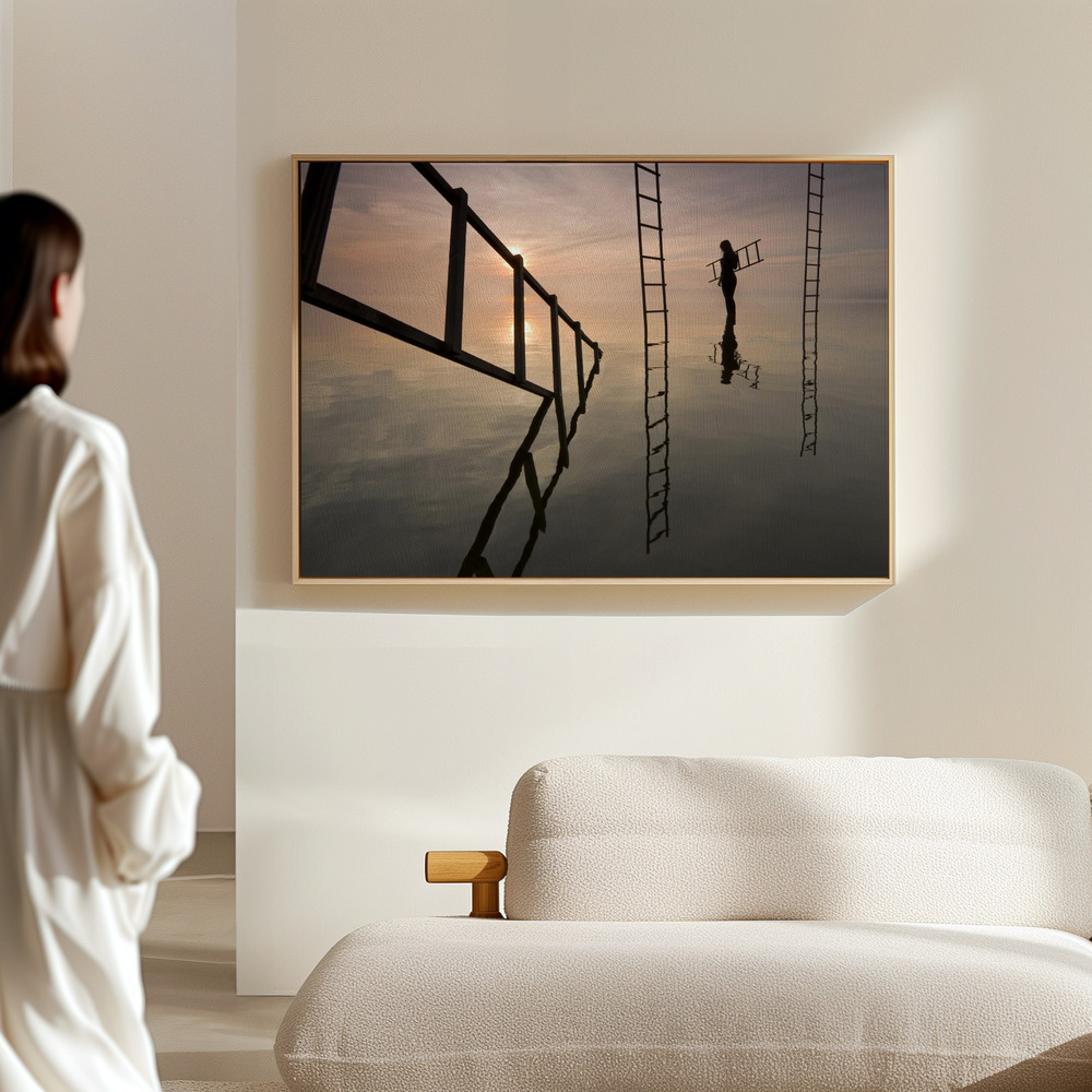 Canvas print - Ascending Reflections in the hall