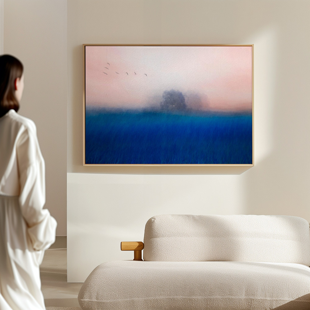 Canvas print - The Tree on the Blue in the hall