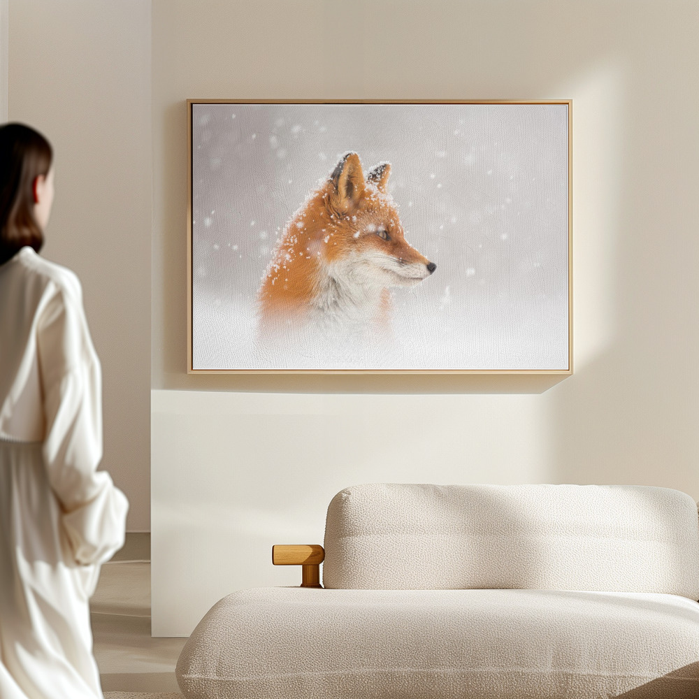 Obraz na płótnie - Snow is falling… in the hall