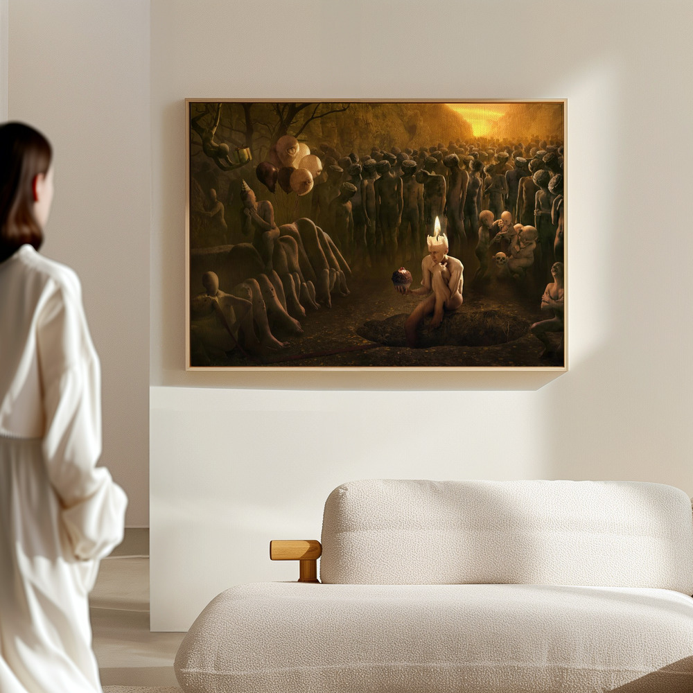 Canvas print - Happy Birthday in the hall
