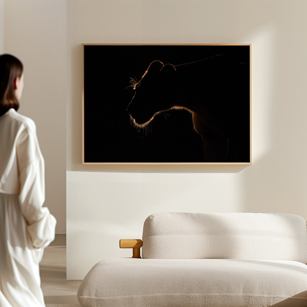 Canvas print - Silhouette of the Savanna in the hall
