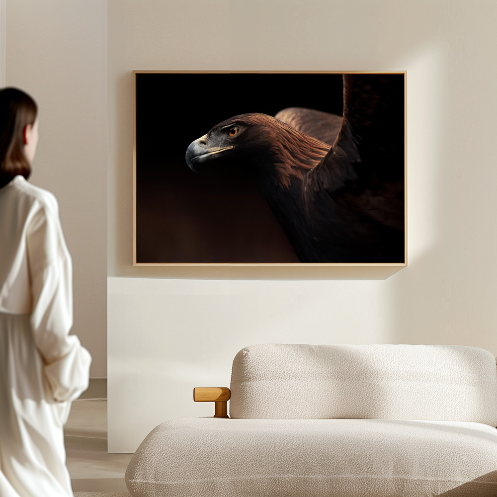 Canvas print - Golden Eagle portrait in the hall