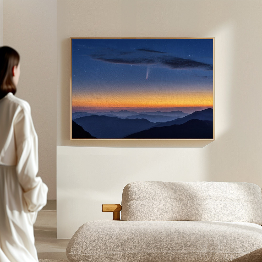 Canvas print - Comet NEOWISE in the hall