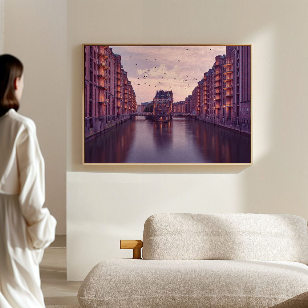 Canvas print - City of Warehouses in the hall