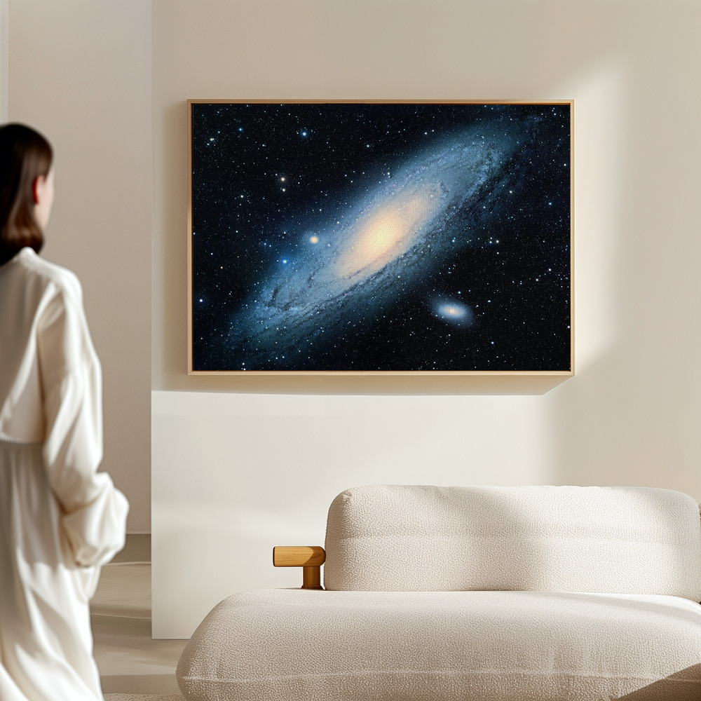 Canvas schilderi - Andromeda Galaxy in de hal