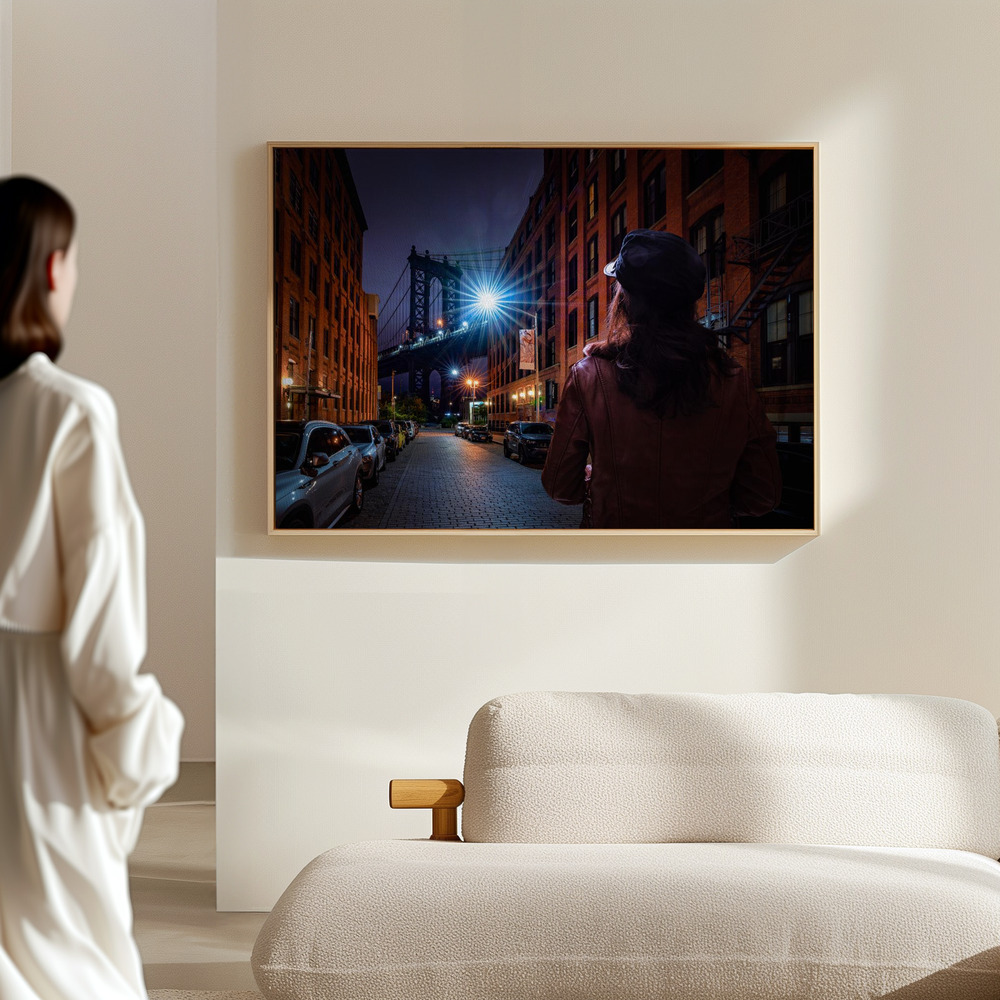 Canvas print - Manhattan bridge in the hall