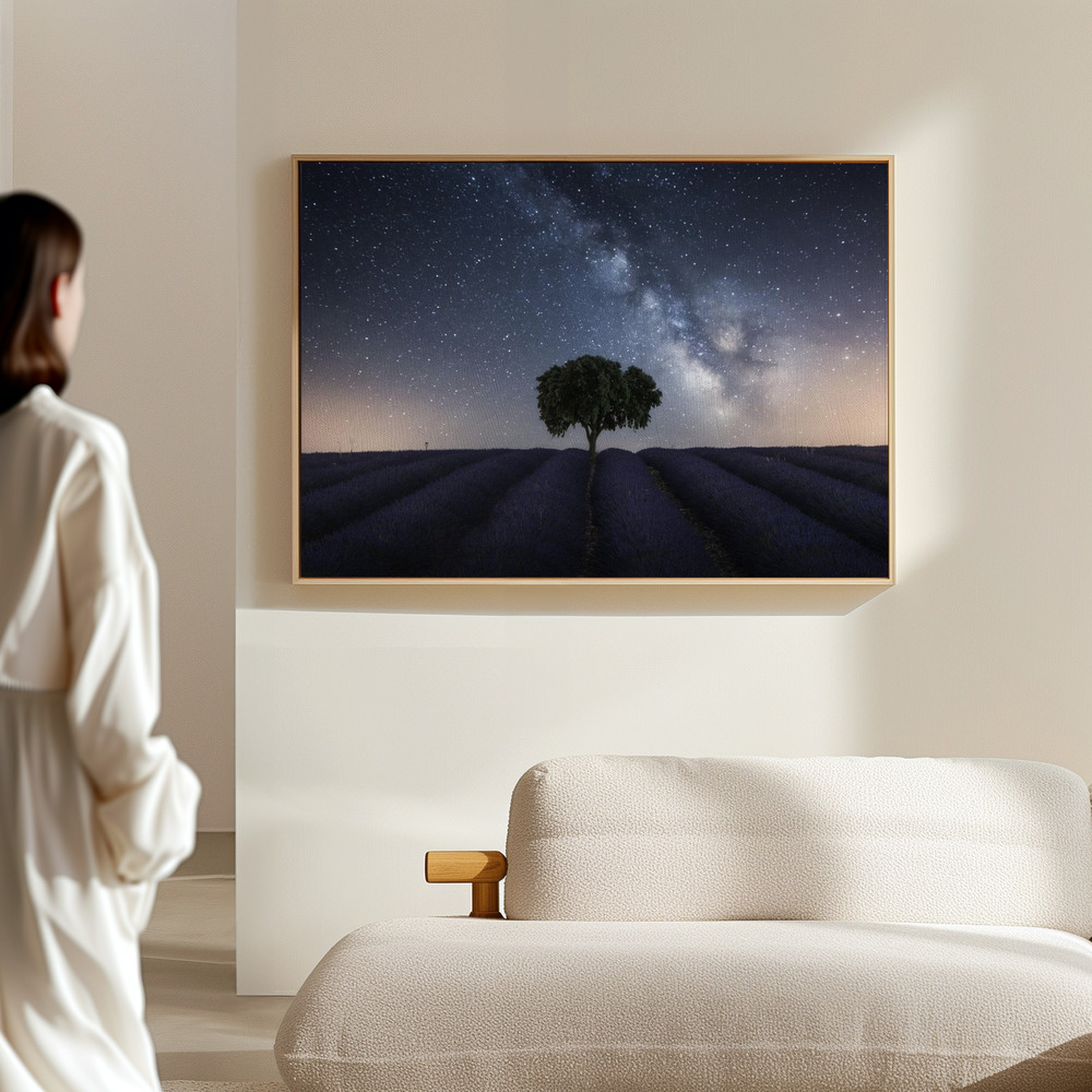 Canvas print - Tree and Milky Way in the hall
