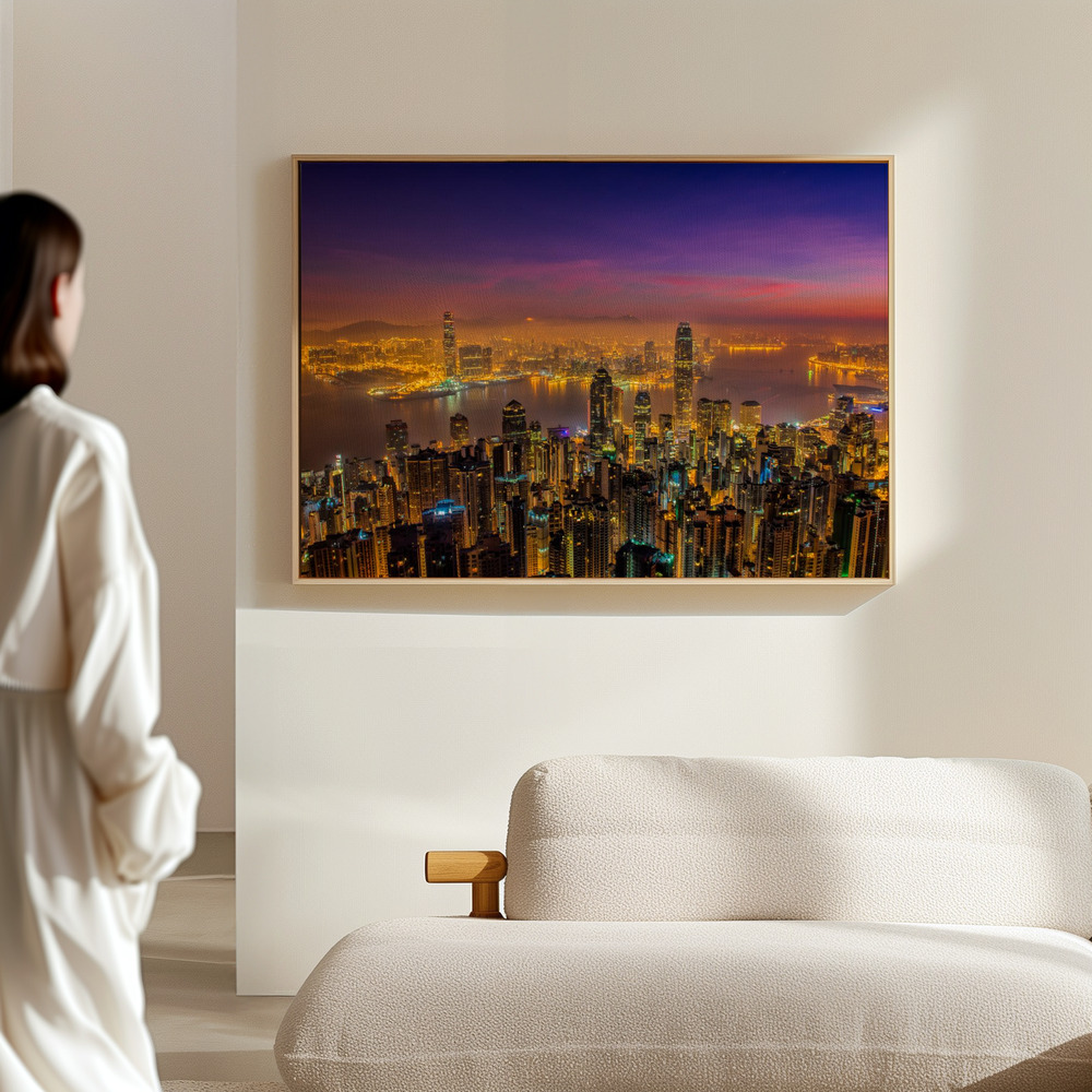 Canvas print - Hong Kong sunrise in the hall