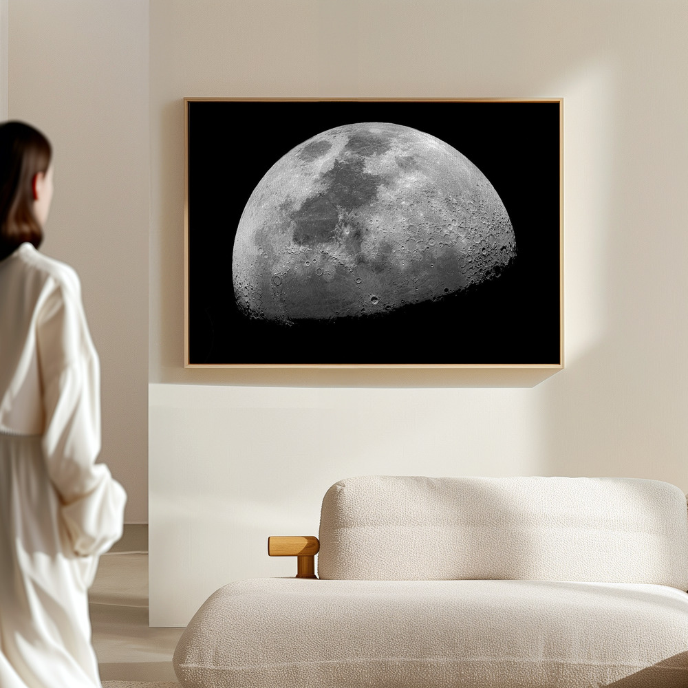 Canvas schilderi - Oh Look At The Moon, She's Shining Up There in de hal