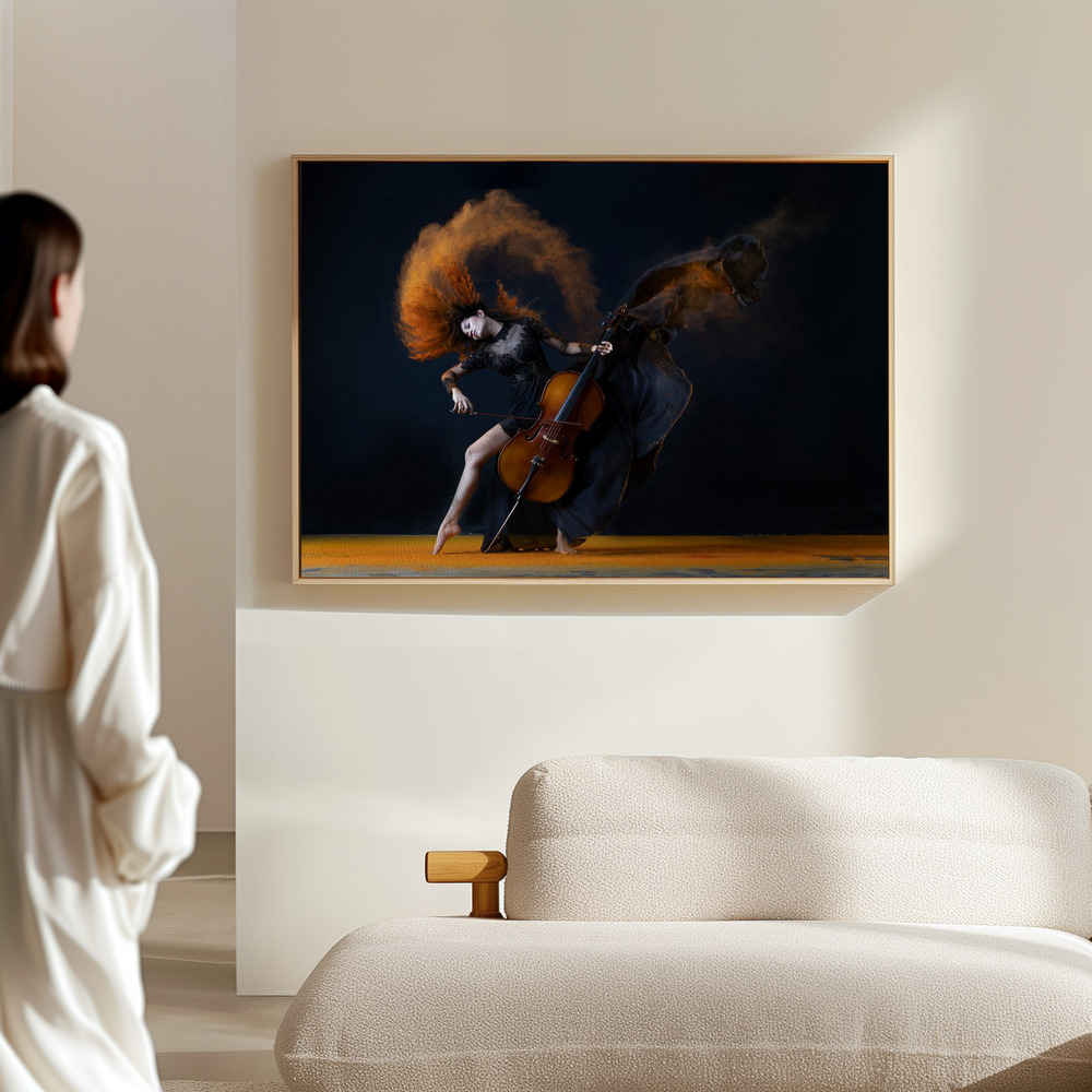Canvas print - The color of my music in the hall